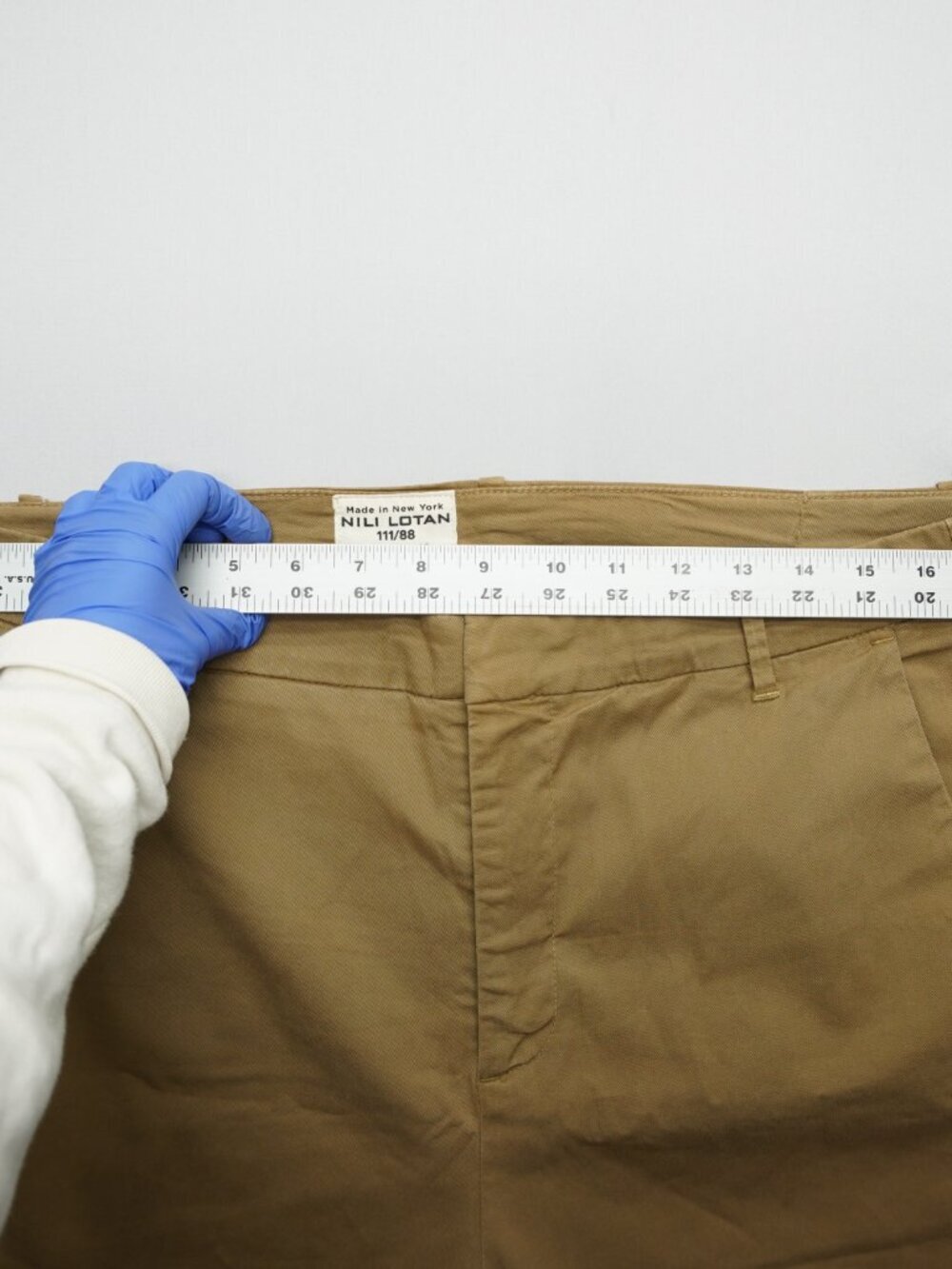 Nili Lotan Paris Drop Crotch Pants in Camel Size 8 - Picture 12 of 13